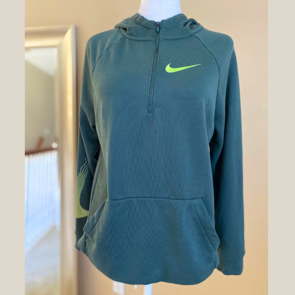 Nike Dri-Fit Women’s Pullover Green Sweatshirt Size XL